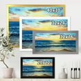thumbnail image 4 of Designart 'Sunrise Glow On The Ocean Waves I' Nautical & Coastal Framed Art Print, 4 of 4