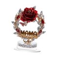 thumbnail image 2 of simhoa 2D Acrylic Sign Rose Flower Gift Birthday Mother's Day Gift for Office Shelf C, 2 of 8