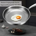 thumbnail image 3 of Titanium Hammered Pan Pro with Lid, Titanium Frying Pans For Cooking,Multifunctional Ultra-Durable Scratch-Resistant Non Stick Nutri Pans (11.02in), 3 of 7