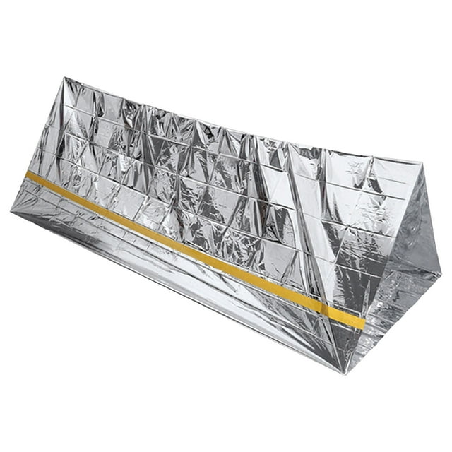 LYUMO Tente d'Urgence Réutilisable Pliable Légère en Aluminium pour Animaux de Compagnie, Abri Thermique pour Randonnée Camping, Tente de Survie, Tente Thermique de Camping