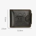 thumbnail image 2 of Anime One Piece Wallet Luffy Straw Hat Pirates Men's Short Wallet Multi-function Multi-card Slot Wallet Card Holder Purse Gift, 2 of 6