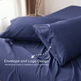 thumbnail image 5 of MR&HM Bedding King Size Sheet Set 4 Pcs, Super Soft Brushed Microfiber King Sheets, Cozy Bed Sheets for All Seasons (King Size, Blue), 5 of 7