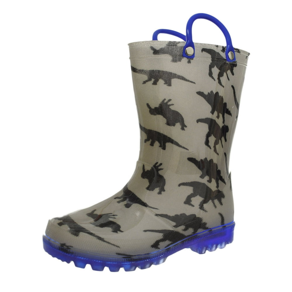 Lilly Lilly Boys' LightUp Rubber Rain Boots (Sizes 5 12) Walmart
