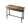 thumbnail image 4 of Yardi Yard 3-Piece Kitchen Counter Height Table Set with 4 Chairs, Rectangular Bar Table and Stools for Dining Room Bistro Pub Brown, 4 of 8