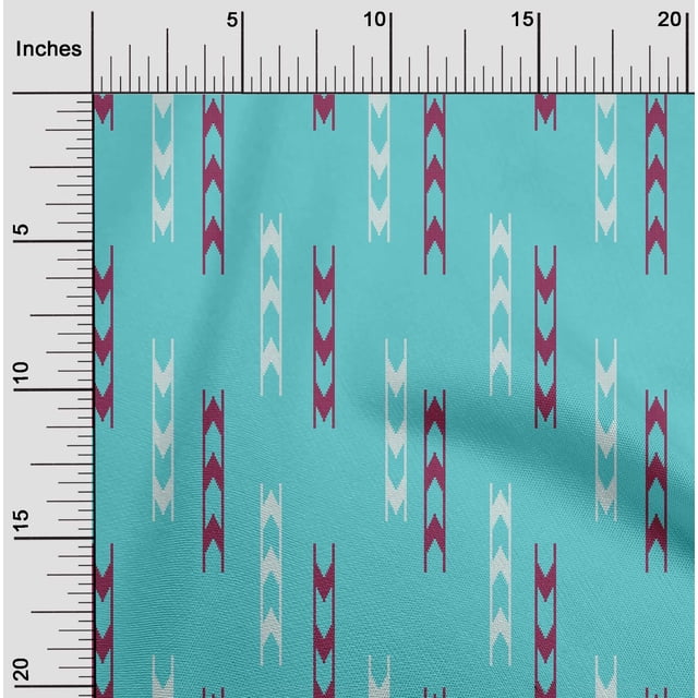 oneOone Cotton Flex Fabric Arrow Sign Kasuri Print Fabric By Yard 40 Inch Wide