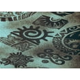 thumbnail image 1 of Ahgly Company Machine Washable Indoor Rectangle Transitional Dark Coffee Brown Area Rugs, 2' x 3', 1 of 1