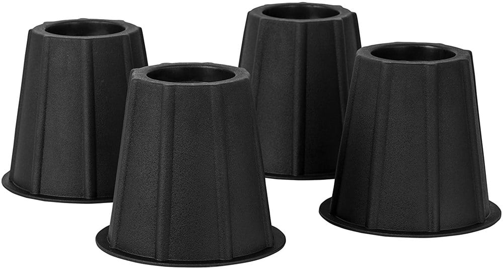 black round shaped Bed risers 5 to 6 inches