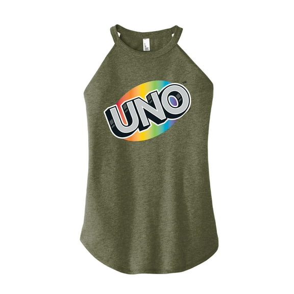 UNO Pride Collection - Rainbow - Juniors High Neck Tank Top
