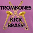 thumbnail image 3 of CafePress - Trombones Kick Brass Women's V Neck Dark T Shirt - Women's V-Neck Dark T-Shirt, 3 of 4