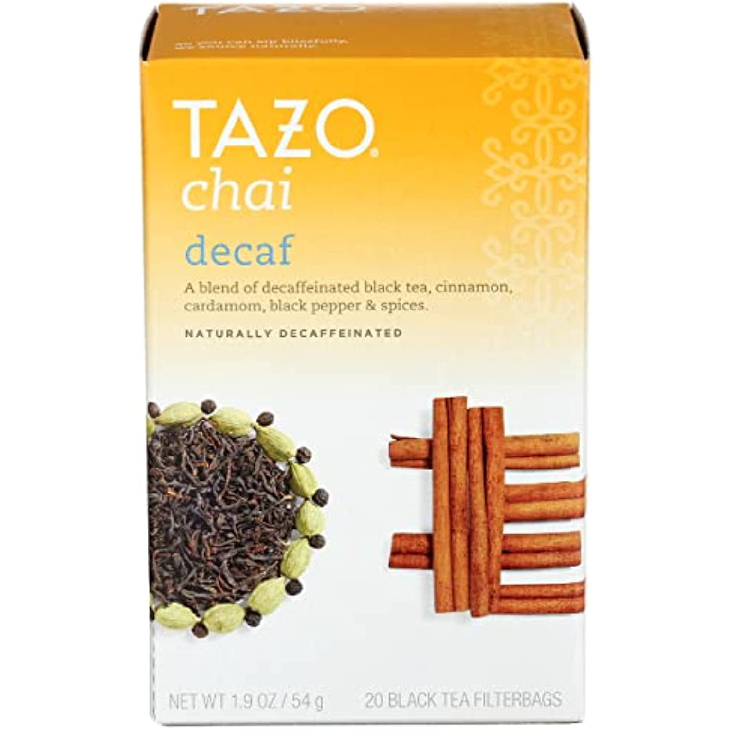 Tazo Decaf Chai Black Tea Filterbags (20 Count)