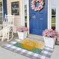 thumbnail image 5 of Hello Sunshine Summer Door Mat, Welcome Doormat for Entrance Indoor/Outdoor, Non-Slip Machine Washable Floor Mats for Patio Entry & Mudroom Seasonal Decor 17x30 inch, 5 of 6