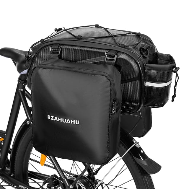 Bolsa para bicicleta Lixada 3-en-1 Bike Rack Bag Trunk Bag Impermeable Bicicleta Asiento trasero Bol Lixada Bolsa para bicicleta