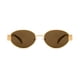 thumbnail image 3 of Gafas de Sol BUTABY Retro Ovaladas Doradas Marrón UV400 para Mujer y Hombre, 3 of 6