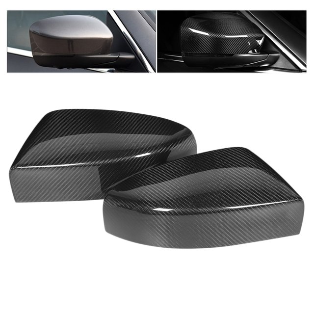 Tapa de espejo lateral 1 par Durable que no destiñe Decoración elegante Cubierta de espejo retrovisor Fibra de carbono para reemplazo de automóvil para Quattroporte Ghibli ANGGREK Otros