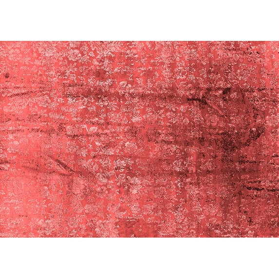Ahgly Company Indoor Rectangle Oriental Red Industrial Area Rugs, 4' x 6'