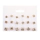 thumbnail image 2 of Pendientes para mujer, regalos para mujer, pendientes de perlas con incrustaciones de diamantes y flores, joyería para mujer, regalo, pendiente de aleación, 2 of 5