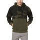 thumbnail image 1 of Hombres Otoño Sudadera Con Capucha Color Bloqueo Cordón Espesar Bolsillo Costilla Cierre De Punto Suelto Casual Manga Larga Jersey Con Capucha Top Verde M, 1 of 6