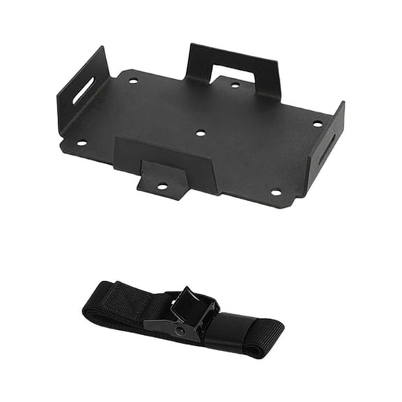 T-HOTLYST Adjustable Battery Tray Aluminum Holder For 12V 6V Batteries Secure Fit For Boats ATVs Motorcycles And Generators