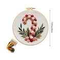 thumbnail image 3 of Summercome Christmas Embroidery Kit, Cross Stitch Kits,DIY Embroidery Starter Kit for Adults & Beginners, DIY Needlepoint Kit with Embroidery Hoop Thread Needle for Craft Lover Birthday Gifts, A, 3 of 6