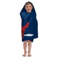 thumbnail image 2 of Jay Franco Marvel Spiderman Web Head Super Soft & Absorbent Kids Hooded Bath/Pool/Beach Towel - Fade Resistant Cotton Terry Towel 22.5" Inch x 51" Inch (Official Marvel Product), 2 of 4