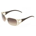 thumbnail image 1 of Gafas de sol de mujer Invicta IEW031-07 Corduba Maya Filigree Gold con marcos de borde completo marrón, 1 of 1