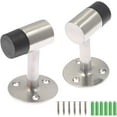 thumbnail image 2 of 3 Inch / 75mm Heavy Duty Floor Stop, Door Stopper Stainless Steel Brushed Nickel - Pack of 6, 2 of 6