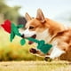 thumbnail image 4 of Juguete Masticable Interactivo de Peluche para Perros Pequeños y Perros Chirriar Juguete Flor de Rosa Reducir el Aburrimiento y la Ansiedad del Perro Chirriar Juguete Flor de Rosa 1pc, 4 of 4