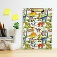 thumbnail image 6 of FMSHPON Cute Dinosaurs Clipboard Hardboard Wood Nursing Clip Board and Pull for Standard A4 Letter 13x9 inches, 6 of 7