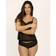 thumbnail image 2 of Smart & Sexy Women's Sheer Mesh with Lace Trim Cami and Shorts Lingerie Sleep Set, 2 of 6