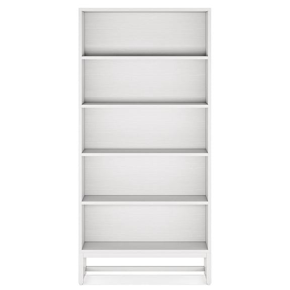 GVN Storage Shelves, Bookshelf Stand,70.8" Bookcase, Large Bookshelf Organizer with 5-Tier Storage Shelves,White