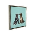 thumbnail image 4 of Stupell Industries Royal Pit Bulls with Crowns Animals & Insects Painting Gray Floater Framed Canvas Art Print Wall Art, 25 x 25, 4 of 10