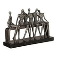 thumbnail image 4 of Uttermost Camaraderie Contemporary Resin Figurine in Aged Silver/Black, 4 of 5