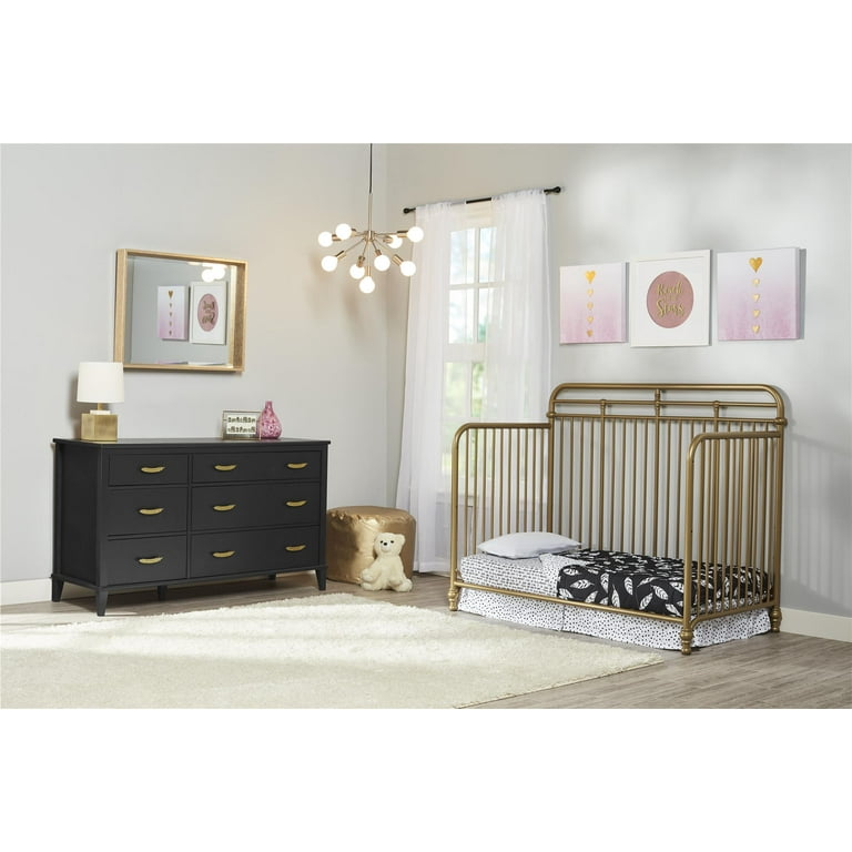 Little Seeds Monarch Hill Hawken 3 in 1 Convertible Metal Crib