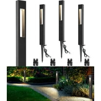 SUNVIE 3W Low Voltage Pathway Lights 3000K LED Landscape Lighting 12V Waterproof for Yard, 4 Pack