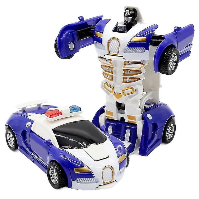 Lyt 2 In 1 Deformation Robot Kit 12-13cm One Step Deformation Toy Car Model Children's Toy Birthday Gift-c