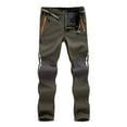 thumbnail image 2 of Trousers Water Resistant Lined Fleece Cycling Pants for Men Green XXL, 2 of 6
