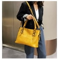 thumbnail image 2 of Sunyuer Vintage Handbags for Women, Large Capacity Tote Shoulder Purses PU Leather Top Handle Crossbody Satchel Travel Work Commute, 2 of 9