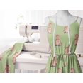 thumbnail image 5 of Soimoi Green polyester Crepe Fabric Pig Animal Printed Craft Fabric by the Yard 52 Inch Wide, 5 of 5