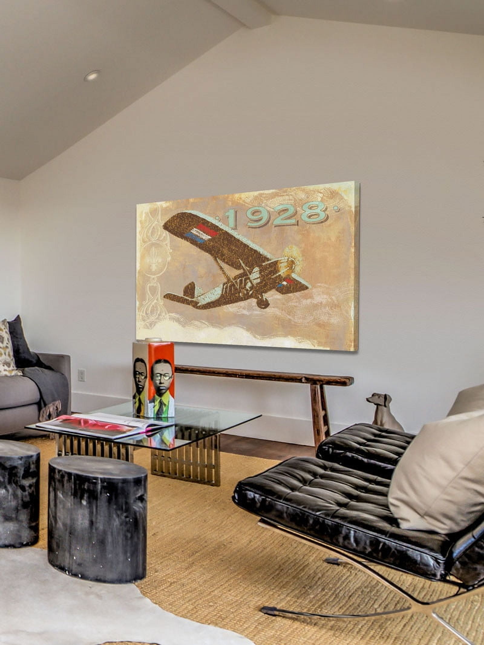 Marmont Hill "Vintage Plane 1928" Painting Print on Canvas