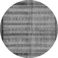 thumbnail image 1 of Ahgly Company Indoor Round Abstract Gray Modern Area Rugs, 7' Round, 1 of 4