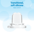 thumbnail image 5 of Dr. Brown's Milestones Narrow Sippy Bottle, 100% Silicone Spout, 8oz/250ml, 6m+, Fox, 1 Pack, 5 of 7