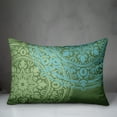 thumbnail image 3 of Creative Products Double Medallion Green Blue 14x20 Indoor / Outdoor Pillow, 3 of 3