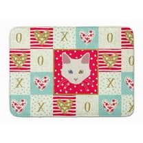 Aphrodite Giant Cat Love Machine Washable Memory Foam Mat Red