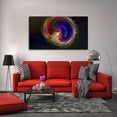 thumbnail image 4 of Framed Abstract Wall Art Colorful Fractal Apopysis Swirl Pictures Canvas Print Framed Painting For Bedroom Living Room Office Artwork Ready to Hang, 4 of 6