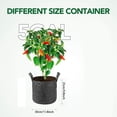 thumbnail image 2 of Bgsha Grow Bags Thick Nonwoven Fabric Pots with Strap Handles Multi-Purpose Rings, 2 of 9