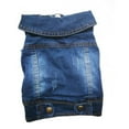 thumbnail image 2 of Tainini Pet Clothes Dog Jeans Jacket Denim Coat Hoodies Puppy Blue Vintage Washed Clothes ,S, 2 of 8