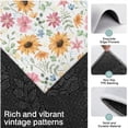 thumbnail image 3 of White Sunflower Colorful Flower Pattern Kitchen Rugs Sets Of 3,Kitchen Runner Rugs Non Skid Washable,Decorative Kitchen Floor Mats for Kitchen,Sink,Laundry,17"x30"+ 17"x47" + 17"x59", 3 of 6