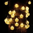 thumbnail image 2 of Guirnalda de luces LED con forma de bola de cristal de 3 m, 6 m y 11 m, alimentada por USB o batería, resistente al agua, para exteriores y Navidad, 2 of 5