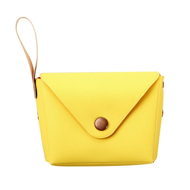 Sac à Main Makaron Uni Couleur Bonbon avec Boucle pour Étudiant