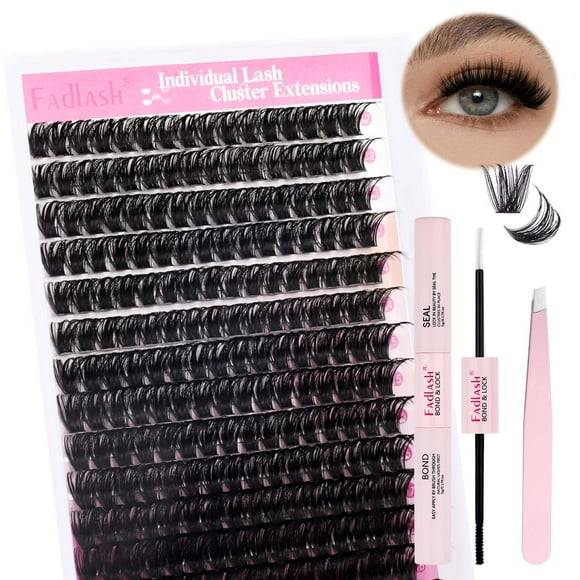 Kit de extensiones de pestañas DIY FADLASH Volume Fluffy Lash Clusters